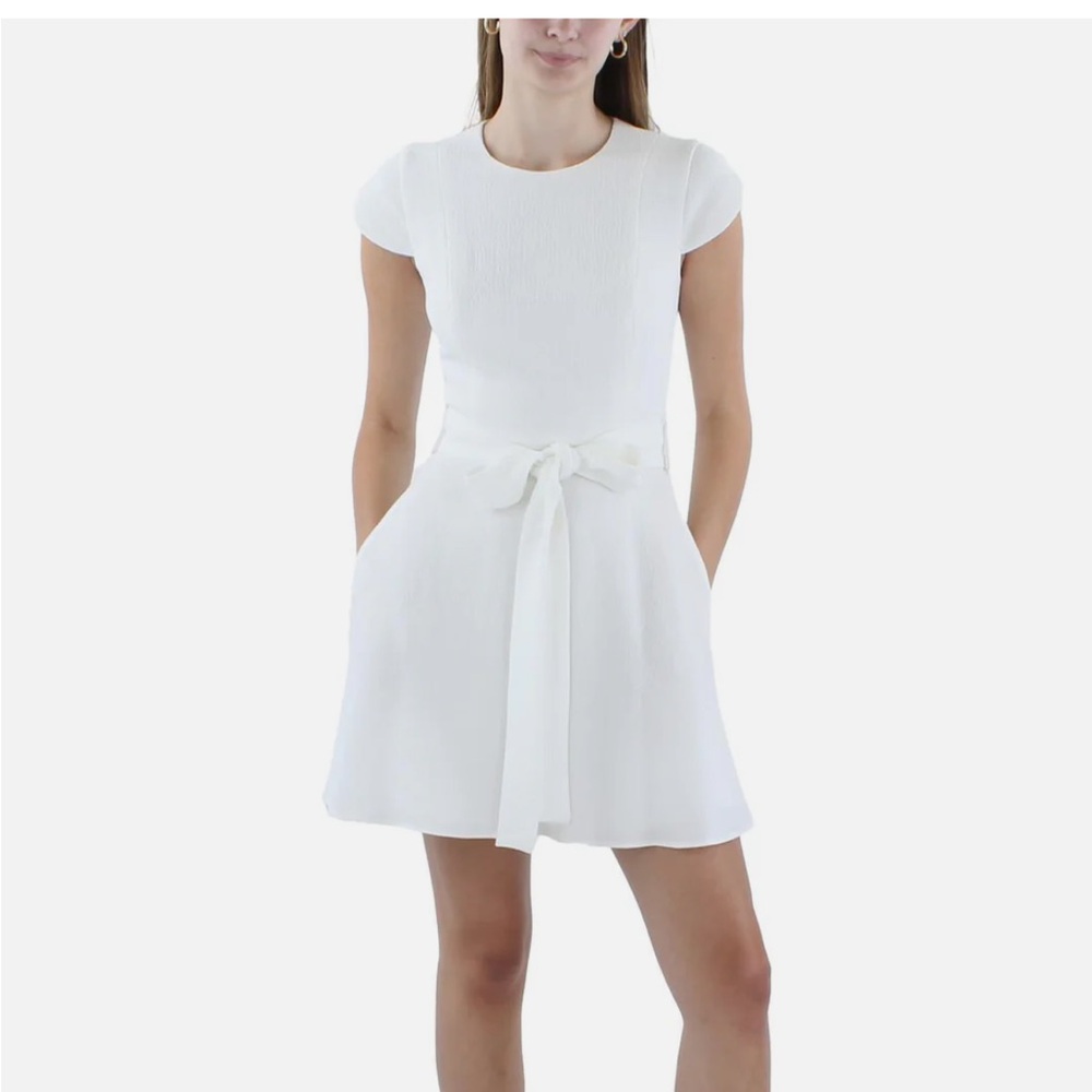 White black halo dress